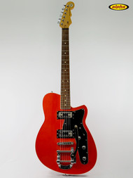 Used Reverend Flatroc, Rock Orange, w/Bigsby