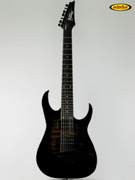 Used Ibanez Gio GRG7221QA TKS 7-String, Transparent Black Sunburst