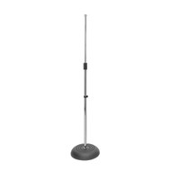 On Stage MS7201C Round Base Mic Stand, Chrome