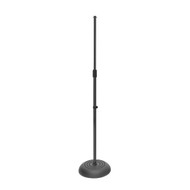 On Stage MS7201B Round Base Mic Stand, Black