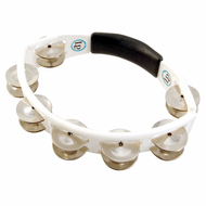 LP Cyclops® Jingle Tambourine, Steel Jingles, White, Hand Held LP152