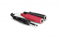Hosa YPP117 Stereo Breakout, 1/4 in TRS to Dual 1/4 in TSF