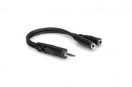 Hosa YMM232 Y Cable, 3.5 mm TRS to Dual 3.5 mm TRSF