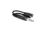 Hosa YMP234 Y Cable, 1/4" TRS to Dual 3.5 mm TRSF