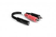 Hosa YMR197 Stereo Breakout, 3.5 mm TRSF to Dual RCA