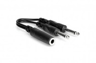 Hosa YPP106 Y Cable, 1/4" TSF to Dual 1/4" TS