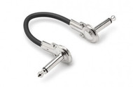 Hosa IRG-100.5 Guitar Patch Cable, Low-profile Right-angle to Same, 6"