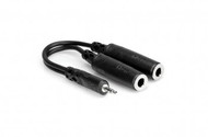 Hosa YMP233 Y Cable, 3.5 mm TRS to Dual 1/4" TRSF