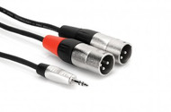 Hosa HMX-010Y REAN 3.5 mm TRS to Dual XLR3M, 10'