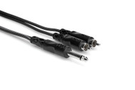 Hosa CYR103 1/4" TS to Dual RCA, 3 meter
