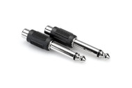 Hosa GPR101 RCA to 1/4" TS, 2 pieces