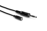 Hosa MHE325 Headphone Adaptor Cable, 3.5 mm TRS to 1/4" TRS, 25'