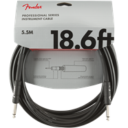 Fender Professional Series Instrument Cable, Straight/Straight, 18.6', Black