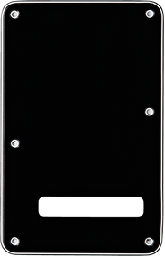 Fender Backplate, Stratocaster®, Black (B/W/B), 3-Ply