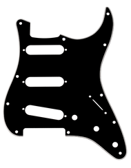 Fender Pickguard, Stratocaster® S/S/S, 11-Hole Mount, B/W/B, 3-Ply