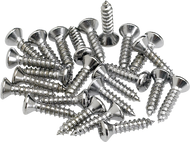 Fender Pickguard/Control Plate Mounting Screws (24) (Chrome)