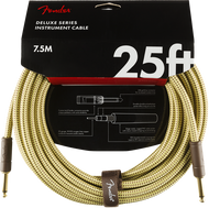 Fender Deluxe Series Instrument Cable, Straight/Straight, 25', Tweed