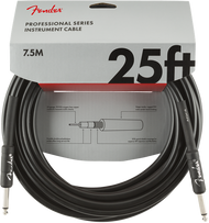 Fender Professional Series Instrument Cable, Straight/Straight, 25', Black