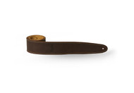 Taylor Leather Strap, Suede Back, 2.5" Chocolate Brown