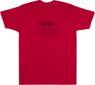 Fender Tele® Blueprint T-Shirt  2XL 