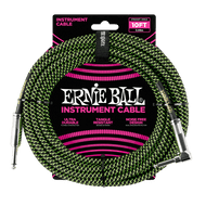 Ernie Ball 10ft Braided Cable Blk/Grn P06077