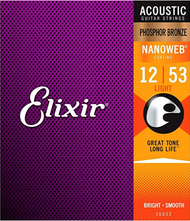 Elixir® 16052 Acoustic Phosphor Bronze with NANOWEB® 12-53
