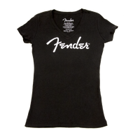 Fender® Ladies Distressed Logo T-Shirt, Black, XL