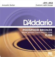 D'Addario EJ26 Phosphor Bronze Custom Light 11-52 Acoustic Guitar Strings