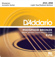D'Addario EJ19 Phosphor Bronze Bluegrass 12-56 Acoustic Guitar Strings