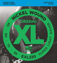D'Addario EXL220 Nickel Super Light 40-95 Bass Guitar Strings