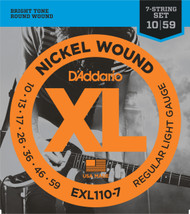 D'Addario EXL110-7 Nickel Regular Light 7-String 10-59 Electric Guitar Strings