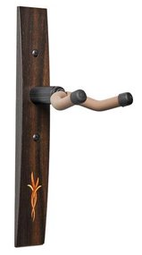Taylor Bouquet Guitar Hanger - Ebony, Wood Inlay