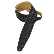 Levys PMS44T03-BLK Black Paisley Suede Strap