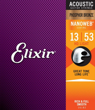 Elixir® 16182 Acoustic Phosphor Bronze with NANOWEB® 13-53