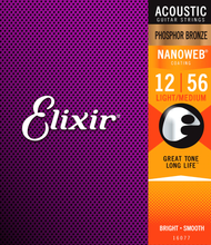 Elixir® 16077 Acoustic Phosphor Bronze with NANOWEB® 12-56