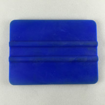 4" PVC Bump Card Squeegee - Blue