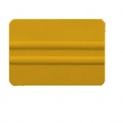 4" Lidco Bump Card Round Corner Squeegee - Yellow