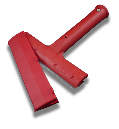 6" Scraper - Triumph Red Heavy Duty Scraper w/Blade Cover