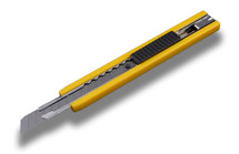 Knife 13-Pt Olfa Yellow-A Stainless Steel  w/Auto-Lock