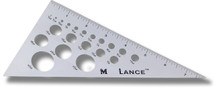 8" Aluminum Circle Template - 30° & 60°