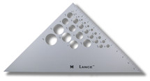 12" Aluminum Circle Template - 45°