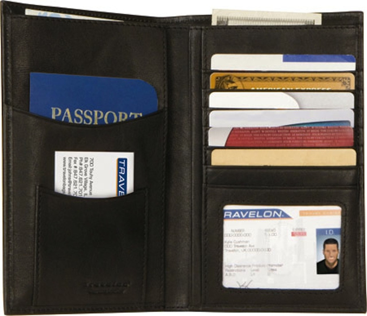 RFID Blocking Executive Organizer Passport Case - Quiet Travel Sound & Gear