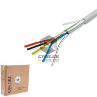 22 Gauge 2 Conductor White SolidCopper Security Alarm Wire Cable 