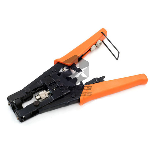Modular Adjustable Crimping Tool For Coaxial Cable RCA F RG59 RG6 Cripmer Cutter
