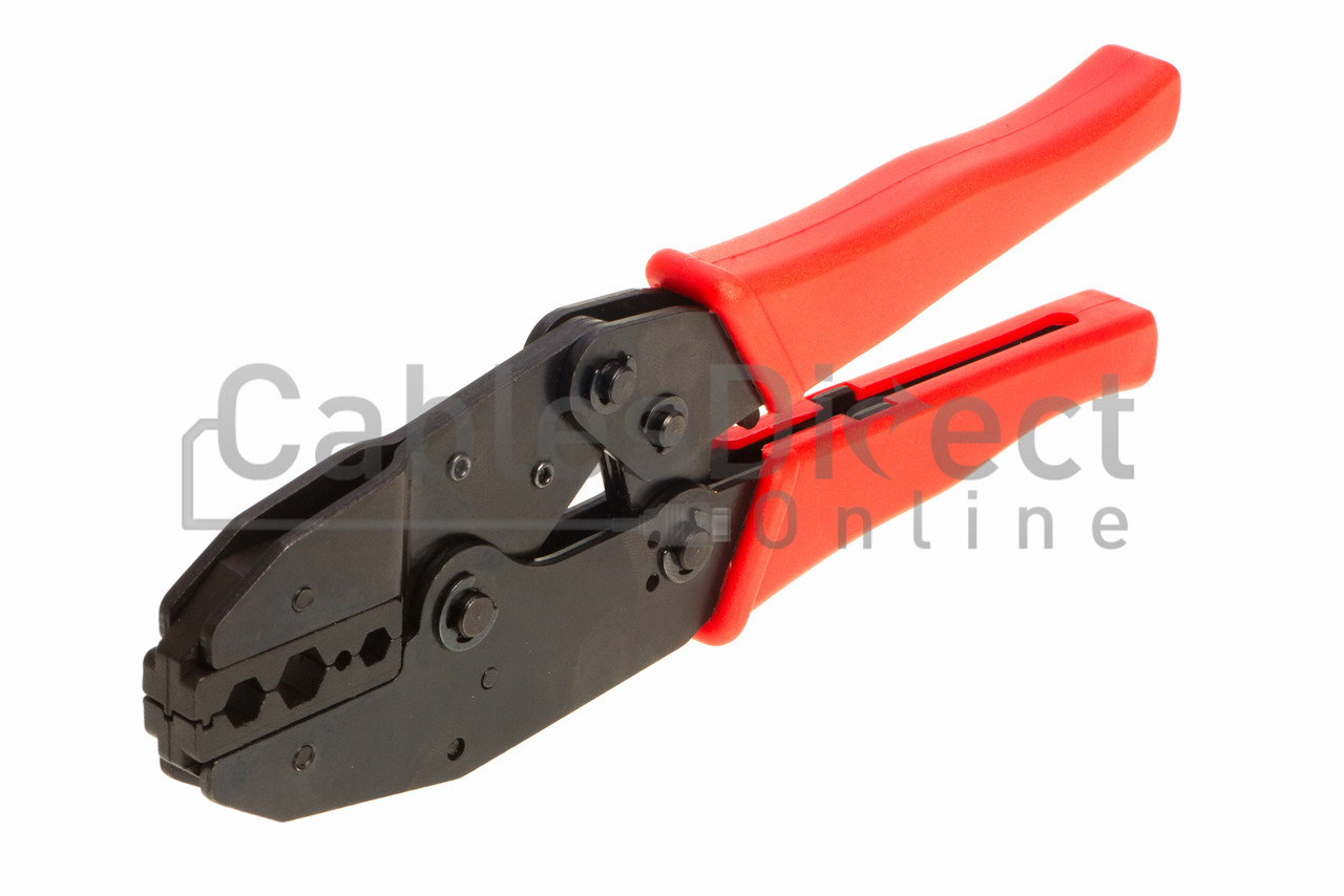 VCE Coax Cable Crimper for RG6 RG59 Coaxial Compression Tool with 6 PCS Connectors