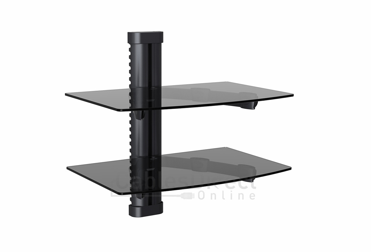 Dual Av Shelf Wall Mount Cable Managent System Up To 22ibs W14 17 X D9 84 X H0 20 Cables Direct Online