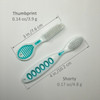 Thumbprint vs. Shorty Toothbrushes