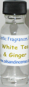 White Tea & Ginger Fragrance Oil, 1/2 oz. size