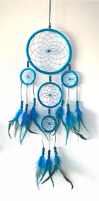 Dream catchers are one of the most fascinating traditions of Native Americans.

These handmade dream catchers are intended to protect the sleeping individual from negative dreams while letting positive dreams through. The positive dreams will slip through the center of the dream catcher, and glide down the feathers to the sleeping person below. The negative dreams will get caught up in the web, and expire when the first rays of the sun strike them.