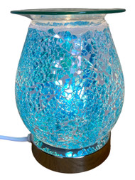 Mosaic Oval Blue Touch Oil Burner